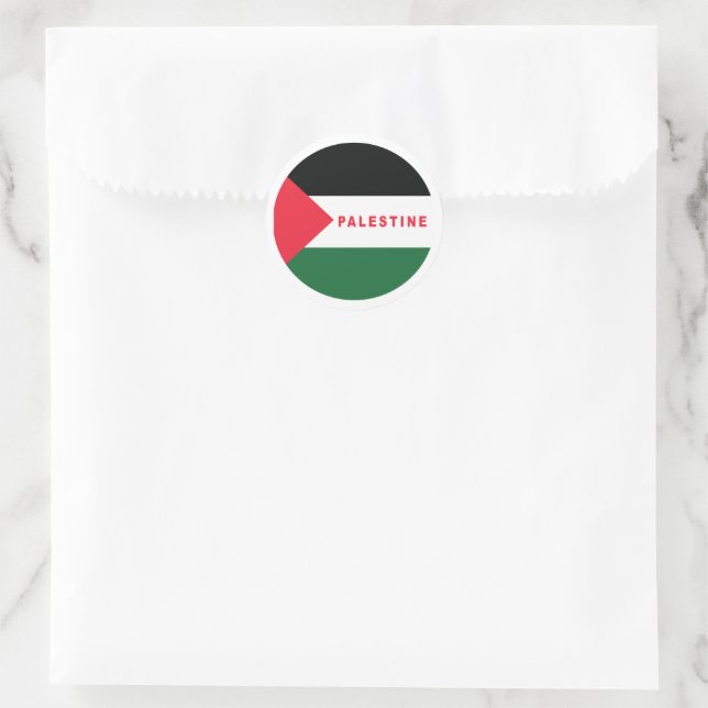 Palästina Runder Aufkleber (Tasche)