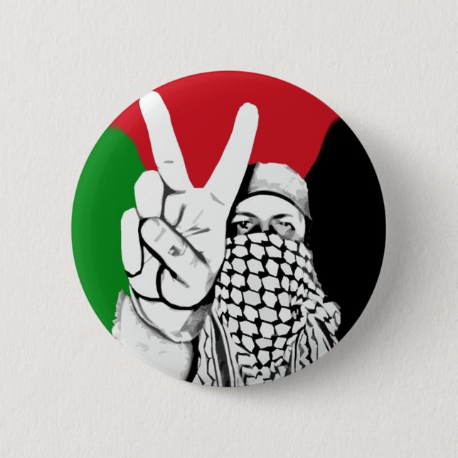 Palästina-Siegsflagge Button (Vorderseite)