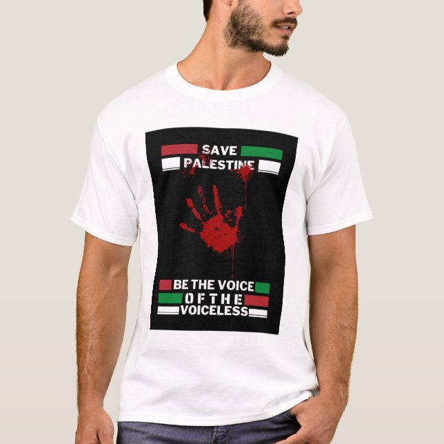 Palästina T - Shirt der Männer gerettet | Freie pa (Vorderseite)