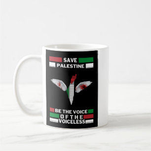 Palästina-T - Shirt mit Palästina-Plan gerettet    Kaffeetasse