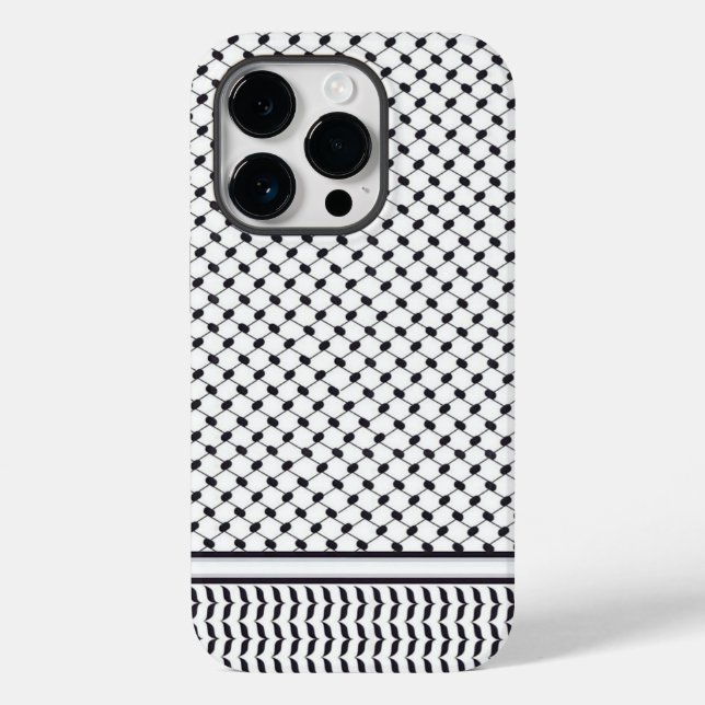 Palästina Traditioneller Keffiyeh Case-Mate iPhone 14 Pro Hülle (Rückseite)