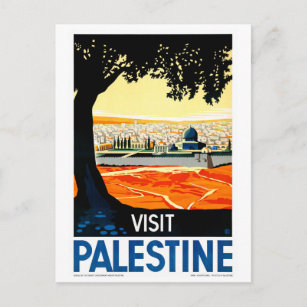Palästina Vintage Reiseplaner wiederherstellen Postkarte