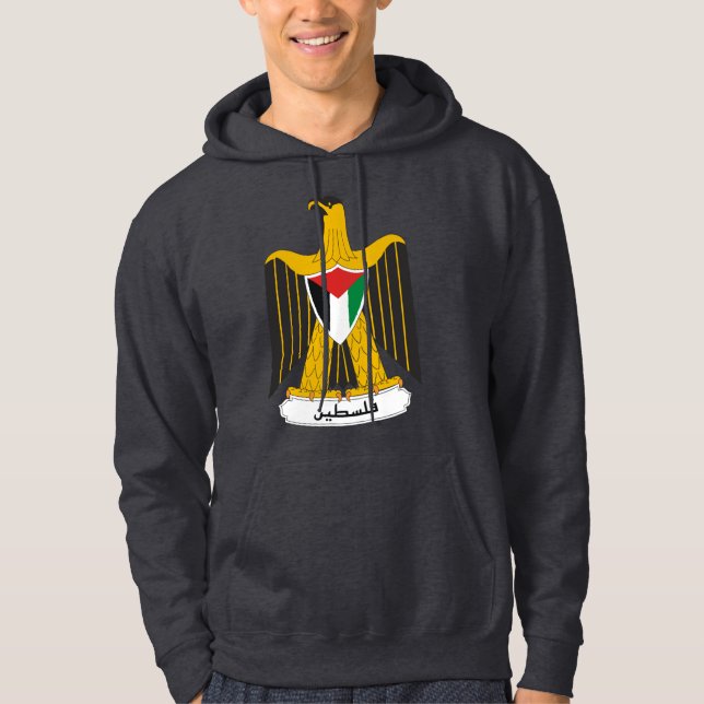 Palästina-Wappen mit Kapuze Sweatshirt (Vorderseite)