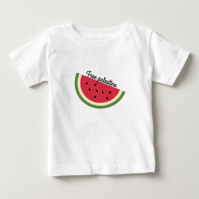 Palästina-Wassermelone Baby T-shirt (Vorderseite)