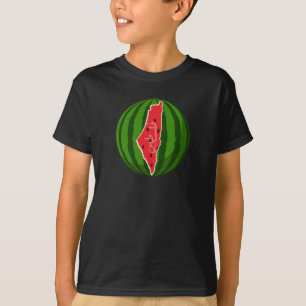 Palästina Wassermelone Flagge Karte. Freie Palästi T-Shirt