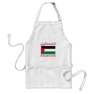 Palästinafahne ف ل س ي arabisch & englisch WordArt Schürze