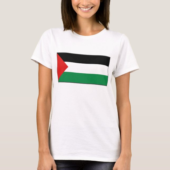 Palästinafahne x Karte T - Shirt (Vorderseite)