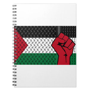 Palästinafahnen, Gaza Gerettet, freier Gaza-Streif Notizblock