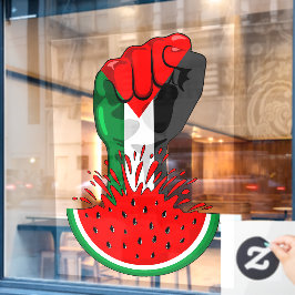 Palästinafreiheit fliegt auf Watermelon an Fensteraufkleber