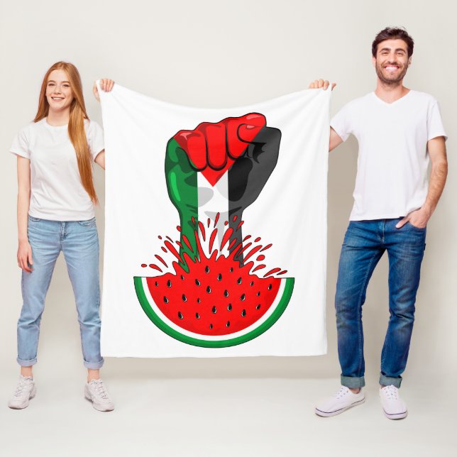 Palästinafreiheit fliegt auf Watermelon an Fleecedecke (Beispiel)