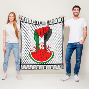 Palästinafreiheit fliegt auf Watermelon an Fleecedecke