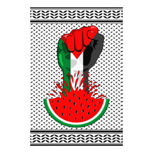 Palästinafreiheit fliegt auf Watermelon an Fotodruck