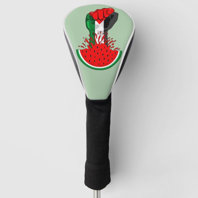 Palästinafreiheit fliegt auf Watermelon an Golf Headcover (Vorderseite)