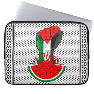 Palästinafreiheit fliegt auf Watermelon an Laptopschutzhülle