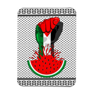 Palästinafreiheit fliegt auf Watermelon an Magnet