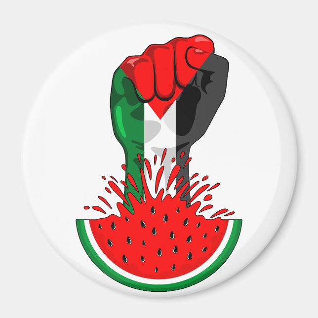 Palästinafreiheit fliegt auf Watermelon an Magnet (Vorne)