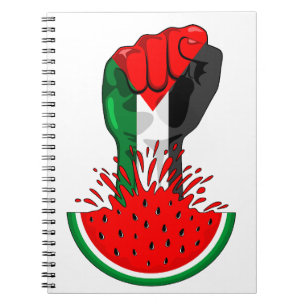 Palästinafreiheit fliegt auf Watermelon an Notizblock