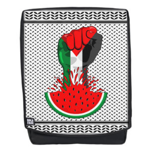 Palästinafreiheit fliegt auf Watermelon an Rucksack