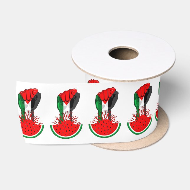 Palästinafreiheit fliegt auf Watermelon an Satinband (Spule)