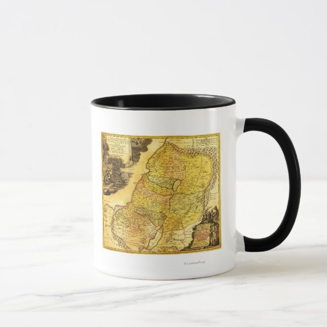 PalästinaPanoramakartePalästina 2 Tasse (Rechts)