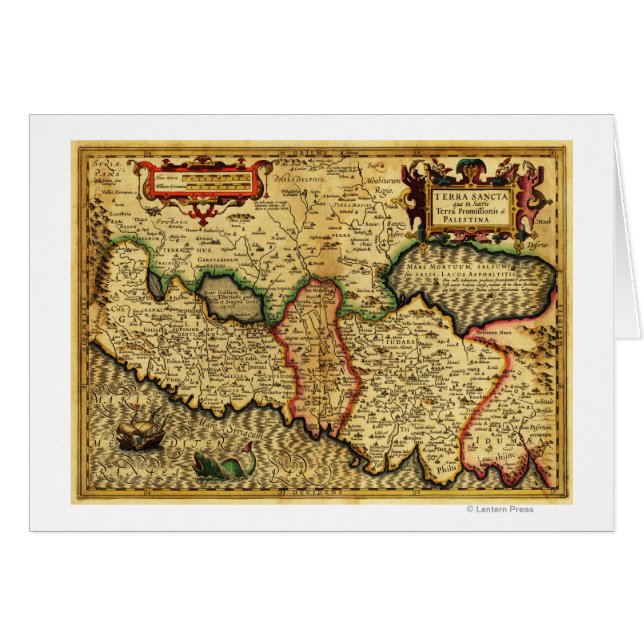 PalästinaPanoramakartePalästina 5 (Vorderseite (Horizontal))