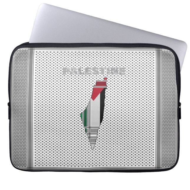 Palästine Keffiyeh Scarf Thema Laptopschutzhülle (Vorderseite)