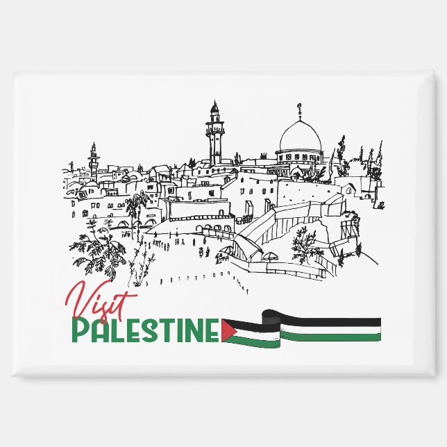 Palästinensererbe und Hoffnung Magnet (Vorderseite)