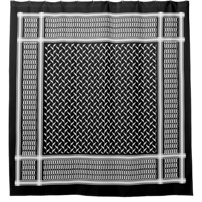 PalästinenserKeffiyeh Duschvorhang (Vorderseite)