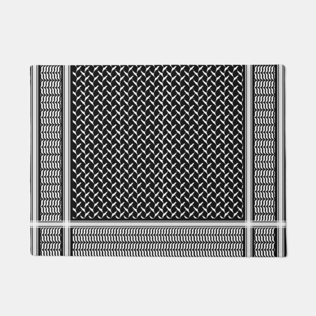 PalästinenserKeffiyeh Fußmatte (Vorderseite)