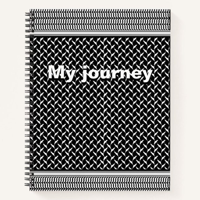 PalästinenserKeffiyeh Notizbuch (Vorderseite)