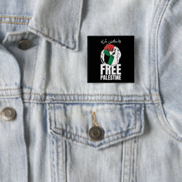 Palästinensische Fahne Gaza Button