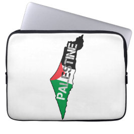 Palästinensische Flagge auf palästinensischer Land Laptopschutzhülle