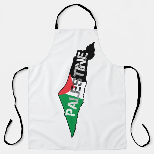 Palästinensische Flagge auf palästinensischer Land Schürze (Vorderseite)