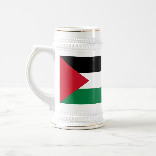Palästinensische Flagge Bierglas (Links)