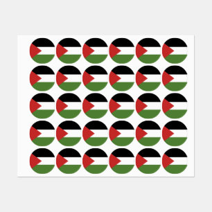 Palästinensische Flagge Etiketten