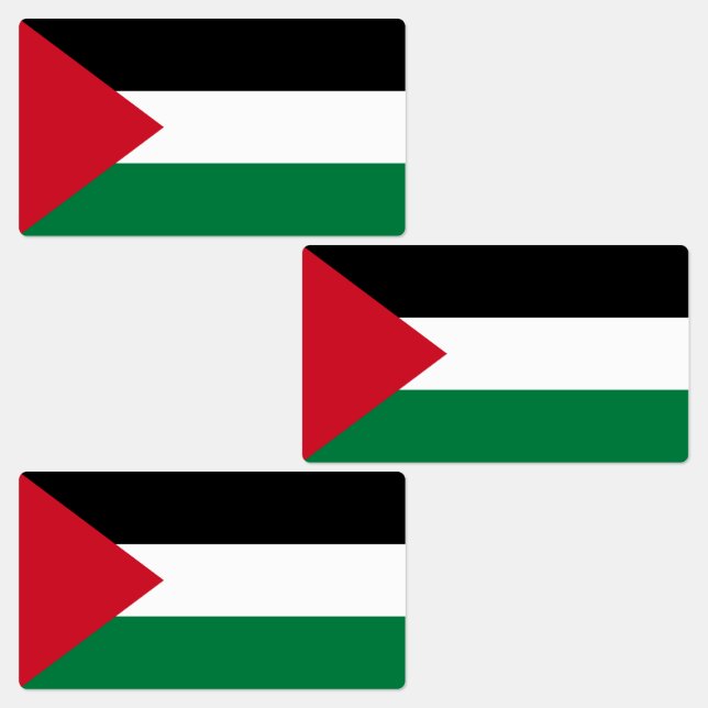 Palästinensische Flagge Etiketten (Gruppe)