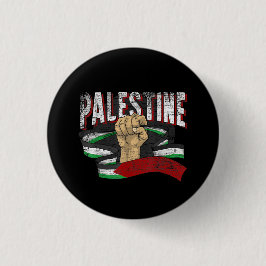 Palästinensische Flagge Fisch Gaza Button