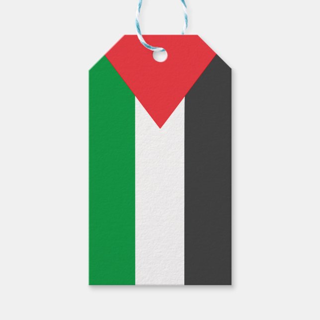 Palästinensische Flagge Freie Palästina angepasst Geschenkanhänger (Vorderseite)