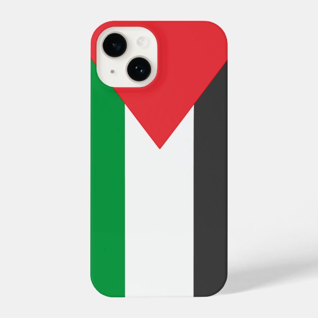 Palästinensische Flagge Freie Palästina angepasst iPhone 14 Hülle (Rückseite)