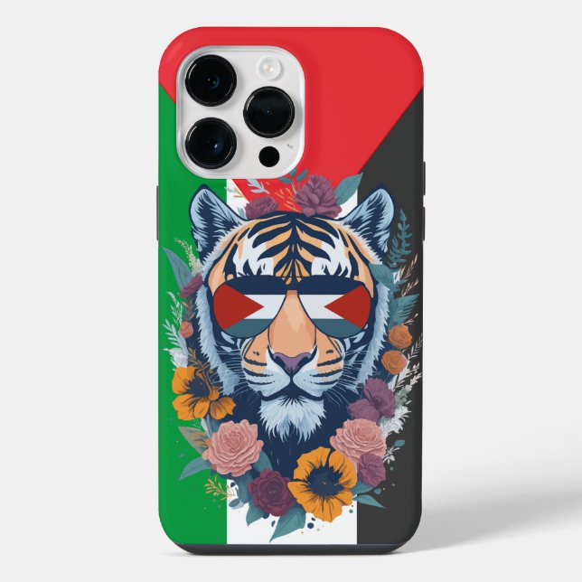 Palästinensische Flagge Freie Palästina angepasst iPhone 14 Pro Max Hülle (Rückseite)