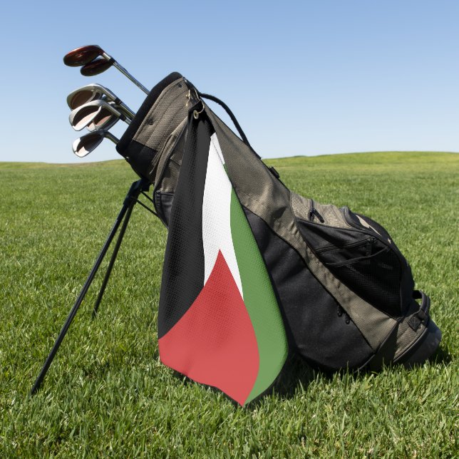 Palästinensische Flagge Golfhandtuch (Gras)