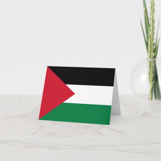 Palästinensische Flagge Karte (Vorderseite)