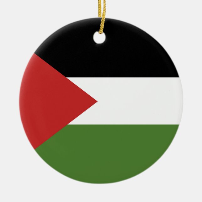 Palästinensische Flagge Keramik Ornament (Vorne)