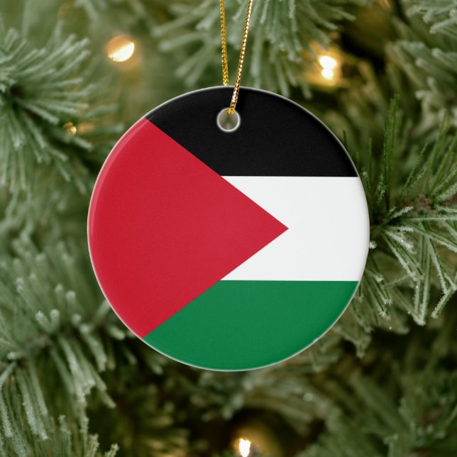 Palästinensische Flagge Keramik Ornament (Baum)