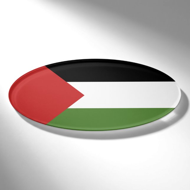 Palästinensische Flagge Namenschild (Vorderseite)