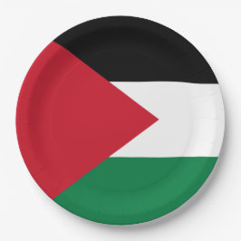 Palästinensische Flagge Pappteller