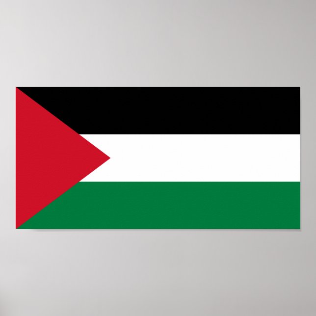 Palästinensische Flagge Poster (Vorne)