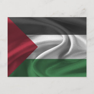 Palästinensische Flagge Postkarte