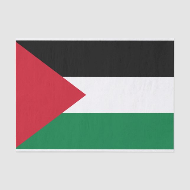 Palästinensische Flagge Seidenpapier (Vorderseite)