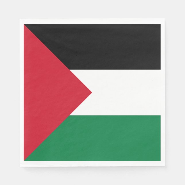 Palästinensische Flagge Serviette (Vorderseite)